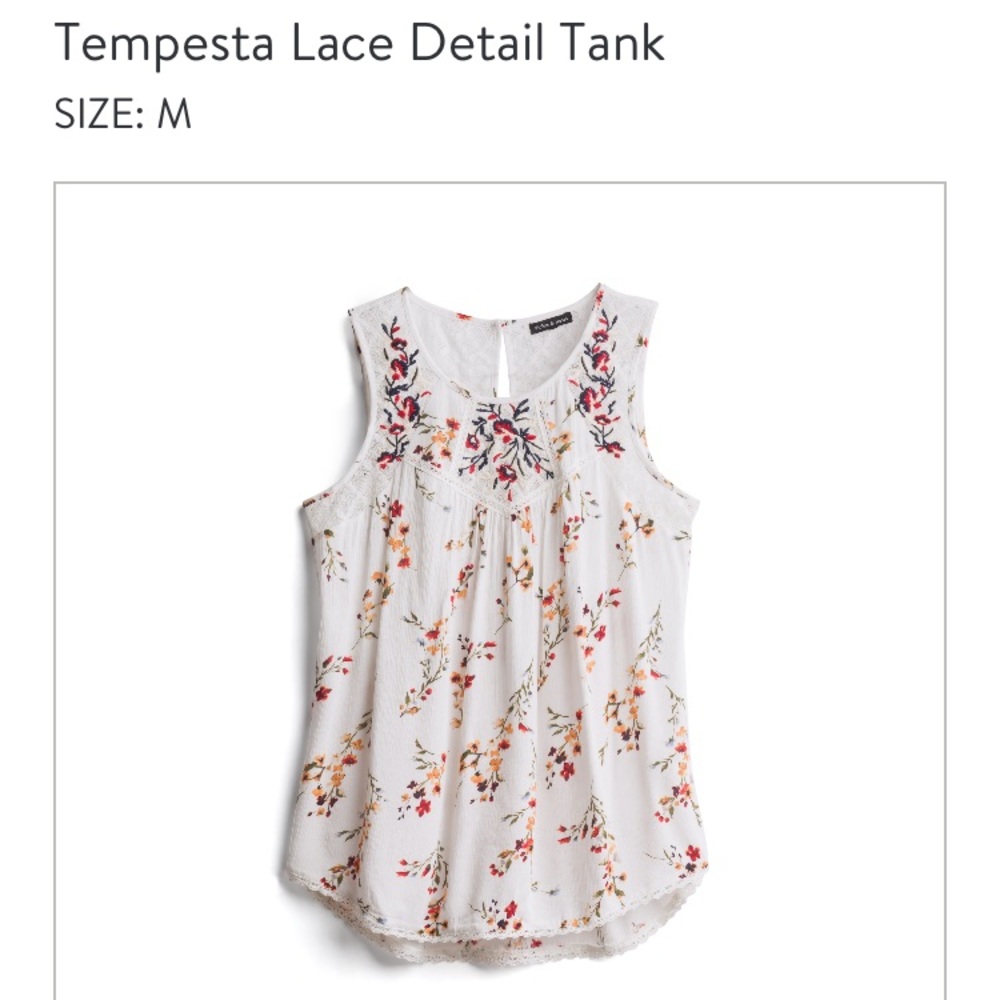 Violets & Roses tank blouse